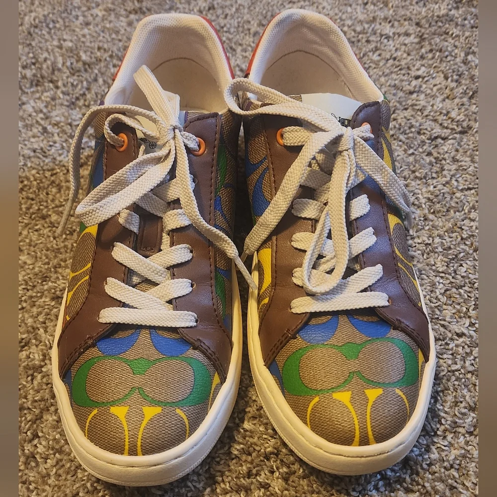 Coach Sneakers Rainbow Signature